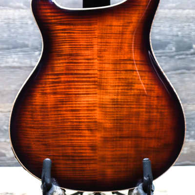 PRS SE Hollowbody II Piezo Orange Tiger Smokeburst Electric Guitar w/Case #H05314 image 4