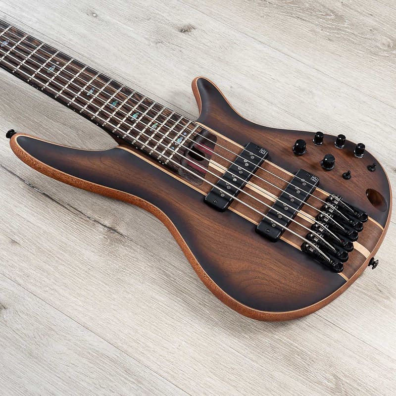 Ibanez SR1356B SR Premium 6-String Bass, Panga Panga, Dual | Reverb