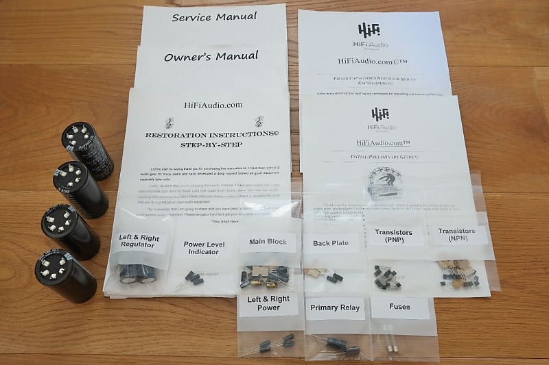 Nikko alpha 440 restoration kit filter capacitor repair rebuild fix  			