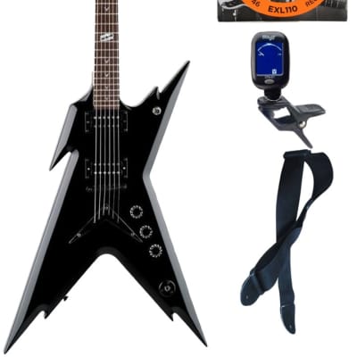 Dean Guitars RZR DB CBK NC Electric Guitar - Classic Black, Bundle