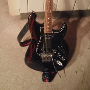 Fender  Stratocaster Black Floyd Rose image 1