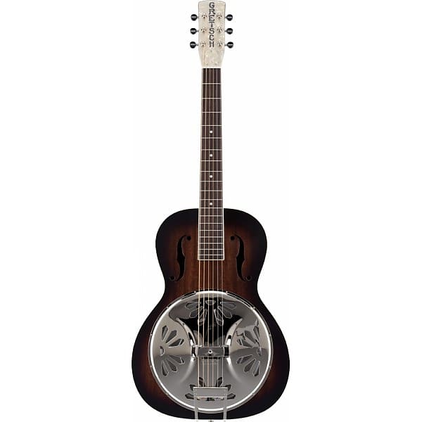 GRETSCH G9220 Bobtail™ Round-Neck A.E., Mahogany Body Spider Cone Resonator Guitar, Fishman® Nashville Resonator Pickup, 2-Color Sunburst Bild 1