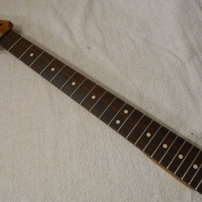 Warmoth Vortex Roasted Maple / Rosewood Electric Guitar Neck, RH, Stainless Steel 6150 Frets, Wolfgang Neck Profile for sale