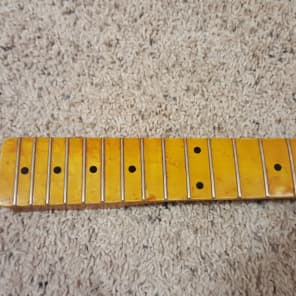 Mighty Mite Telecaster Neck with Tuners and Vintage Amber Tint image 3