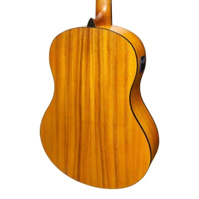 Martinez 'Slim Jim' Full Size Student Classical Guitar Pack with Built In Tuner (Spruce/Koa) image 6