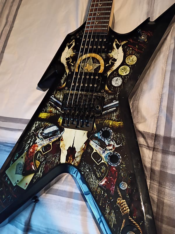 Dean Dime Razorback 2010s Lone Star Rare HH Floyd | Reverb Australia