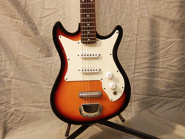 Harmony sunburst electric guitar on sale