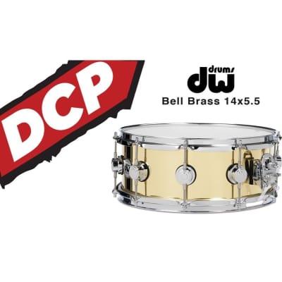 DW Collectors Bell Brass Snare Drum 14x5.5 w/Chrome Hardware image 2