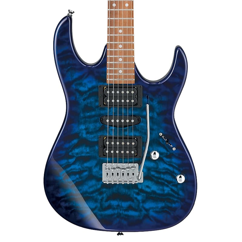 Ibanez Gio GRX70QA RX Electric Guitar Transparent Blue Burst