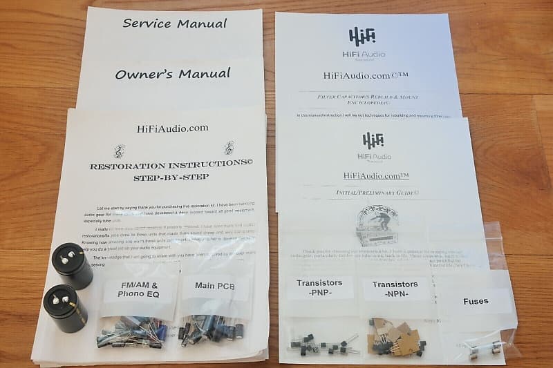 Technics SA-200 restoration kit filter capacitor repair rebuild fix  			