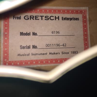 2000 Gretsch 6196 Country Club Cadillac Green image 17