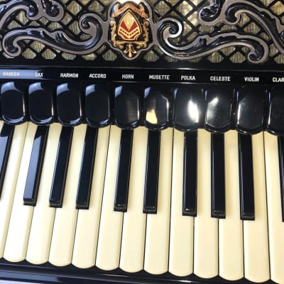 NEW Black Scandalli Super VI Piano Accordion LMMM 41 120 image 2