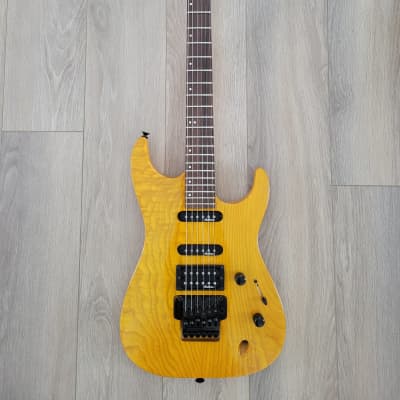1992 Jackson Stealth XL Professional, Transparent Amber, Dinky, Made in Japan MIJ, Chushin Gakki, Electric Guitar for sale