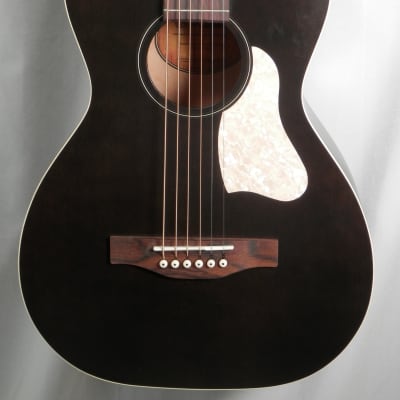 Art & Lutherie Roadhouse Faded Black Acoustic Electric Parlor Guitar(Model # 042418) image 4
