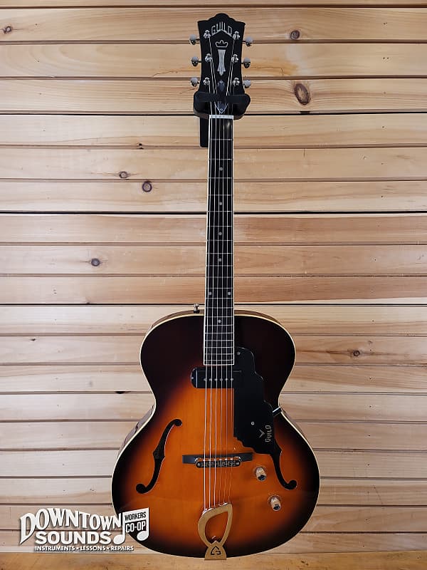 Guild T-50 Slim Hollowbody Electric Guitar - Vintage Sunburst