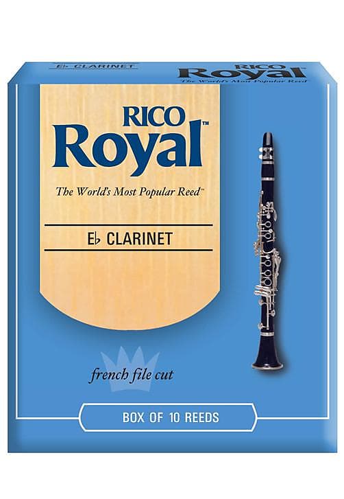 Royal by D'Addario Eb Clarinet Reeds, Strength 2.5, 10-pack image 1