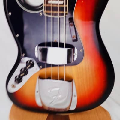 Fender Jazz Bass - Left Hand 1977, Sunburst, 100% original with Fender LH Case image 2