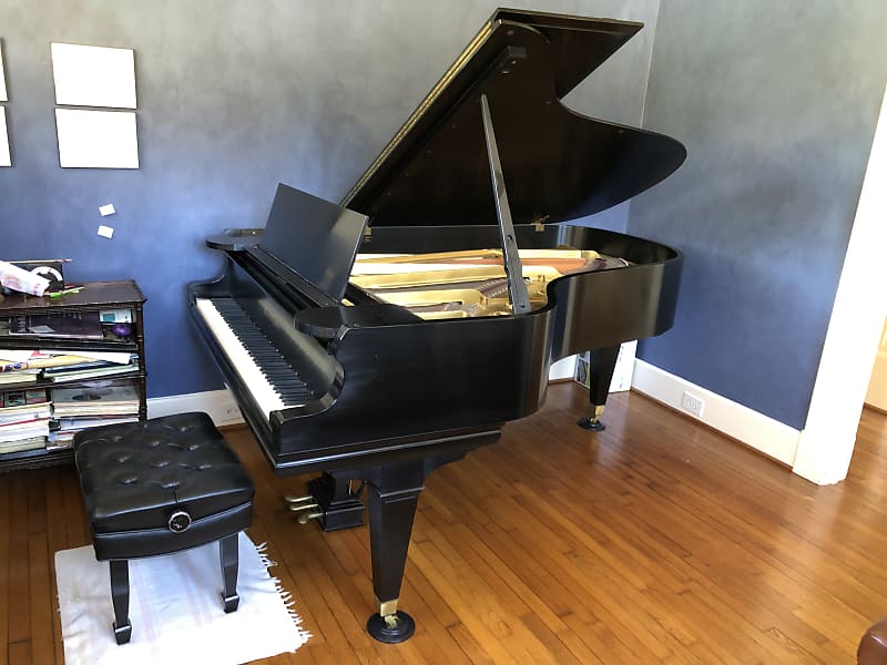 Mason & Hamlin BB Grand Piano 1976 USA Satin Ebony | Reverb