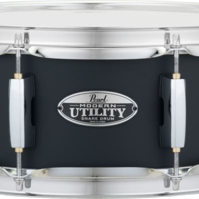 Pearl Modern Utility 13 x 5" Satin Black Maple Snare Drum image 1