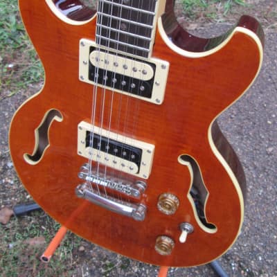 Dean Boca 12 String Electric Guitar circa 2010s - Trans Amber Burst image 4