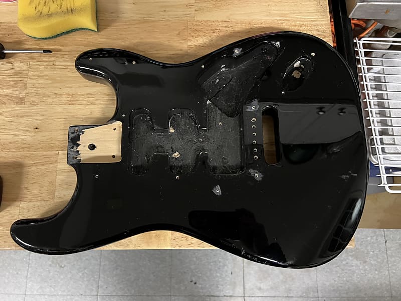 Squier COB Bullet Strat Body (Almost full thickness) | Reverb