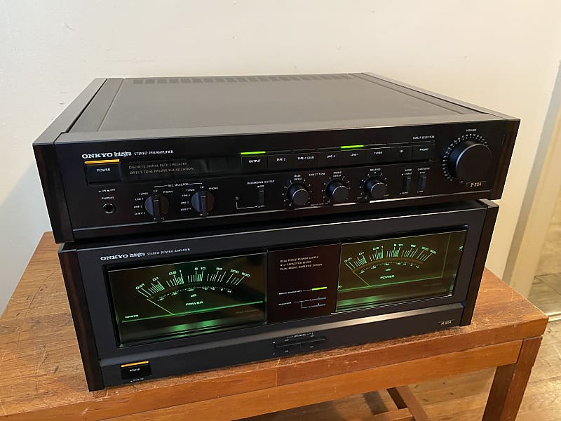 Onkyo Integra M-504 Power Amplifier + P-304 Preamplifier Stunning