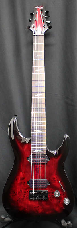 Schecter Omen Elite 7-String Electric Guitar Black Cherry