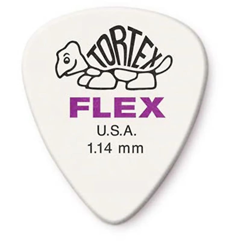 Dunlop 428P1.14 Tortex Flex Standard 1.14mm Guitar Picks (12-Pack) image 1