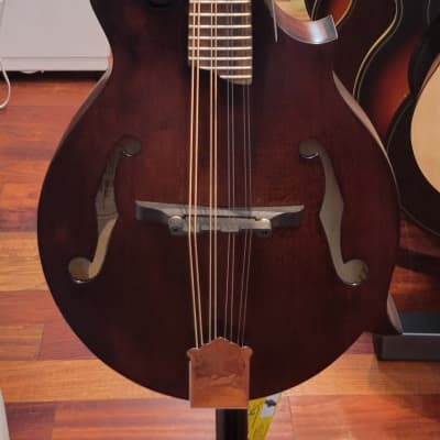 Kentucky KM-606 Standard F-Style Mandolin with Deluxe Padded Case - Satin Brown image 1