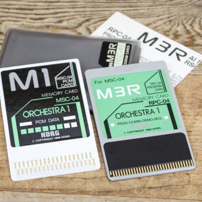 Korg RSC-04S Orchestra 1 ROM Card Set for M3R RPC-04/MSC-04 image 1