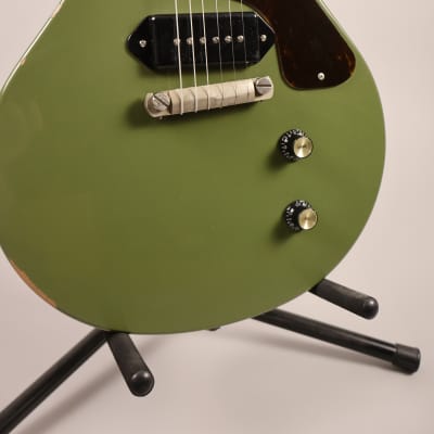 Brown Bear Guitars Double Cut Junior Light Relic Olive Drab aged nitro for sale