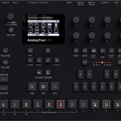 Elektron Analog Four MKII 4-Voice Tabletop Analog Synthesizer | Reverb