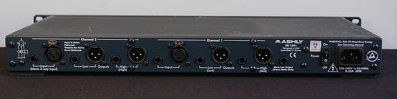 【新品未使用】 Ashly XR-1001 Channel Divider Open Box Ashly Audio XR-1001 Stereo 2-Way, Mono 3-Way