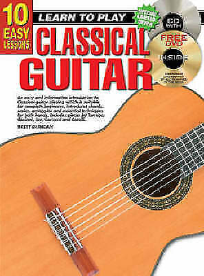 Learn How To Play Guitar Classical Guitar Beginner Music Tutor Book & Audio - X- image 1