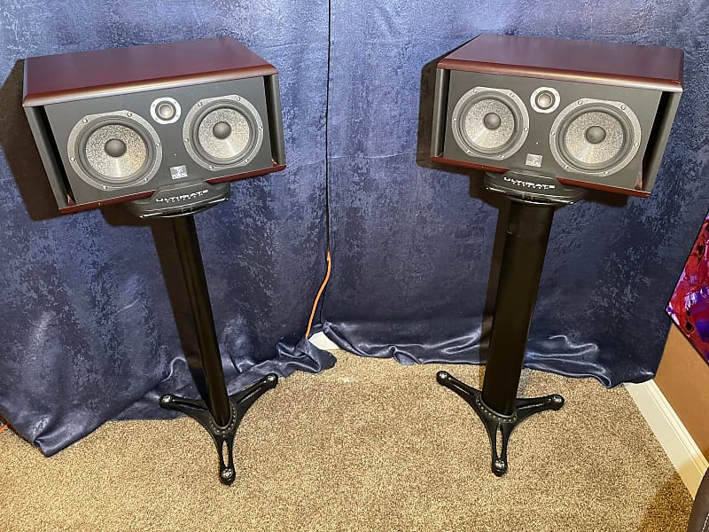 Focal Twin6 Be Powered Studio Monitors (Pair) W/ Ultimate Support MX Stands image 1
