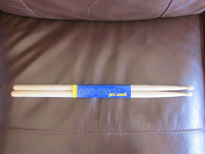 Pro-Mark Classic Forward Nylon-Tip Hickory Drumsticks 5A TX5AN image 1
