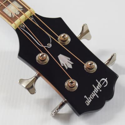 Epiphone El Capitan J-200 Studio Acoustic-electric Bass Guitar - Aged Vintage Sunburst image 9