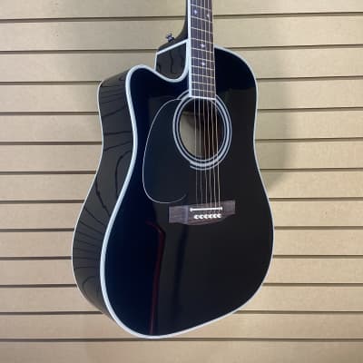 Takamine Legacy EF341SC, Left-Handed Acoustic-Electric Guitar - Black w/OHSC + FREE Shipping #111 image 2