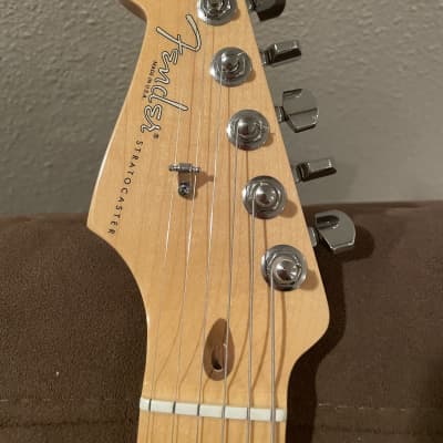 Left handed Fender American Standard Stratocaster Left-Handed with Maple Fretboard 2008 - 2012 - Blizzard Pearl image 10
