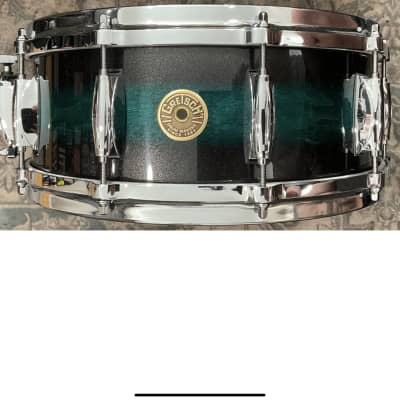 Gretsch USA Custom Caribbean twilight 5.5x14” snare drum W/Lightning Throw Off Caribbean twilight image 1