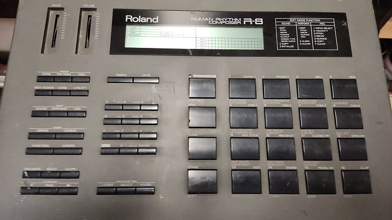 Roland R-8 Human Rhythm Composer 1980s - Black | Reverb
