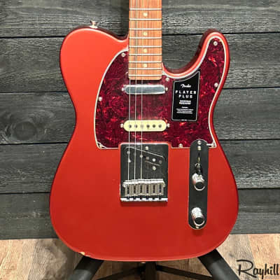 Fender Player Plus Nashville Telecaster MIM Electric Guitar Aged Candy Apple Red for sale