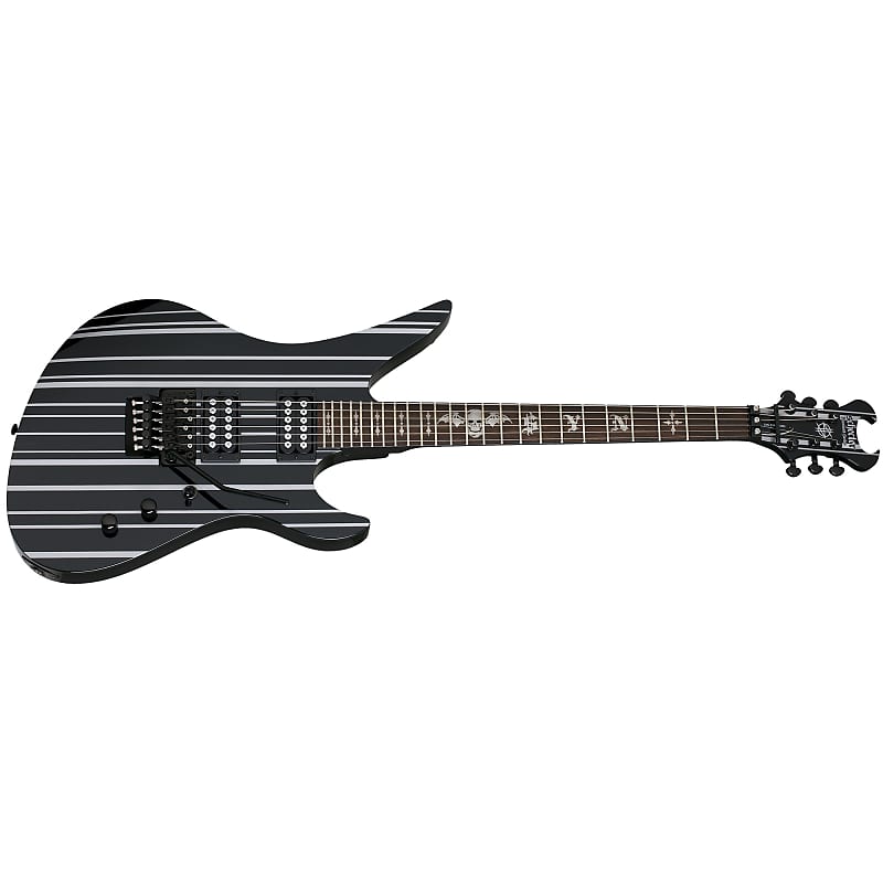 Schecter Synyster Gates Standard Gloss Black with Silver Pin Stripes - BRAND NEW - Electric Guitar image 1