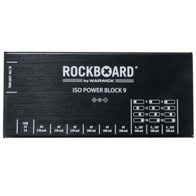 Open Box RockBoard ISO Power Block V9 IEC Isolated Guitar Pedal Power Supply image 1