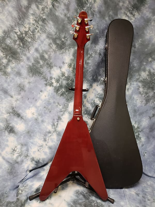 Video Demo 1978 Set Neck Greco FV 600 Flying V Maxon Pickups