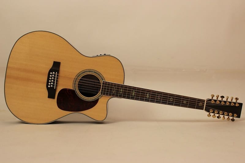 Sigma Guitare Folk Électro-Acoustique 12 Cordes DM12E+