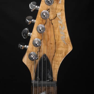 Aria Pro II MAC-EXO SPN Spalted Maple Electric Guitar image 4