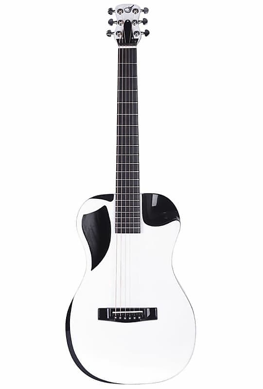 Journey Instruments OF660 Carbon Fiber Collapsible Travel Guitar w/Bag &  Pickup White