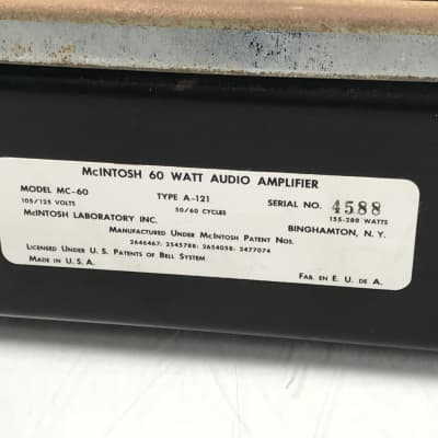 McIntosh MC-60 60 Watt Audio Amplifiers (Pair) image 17