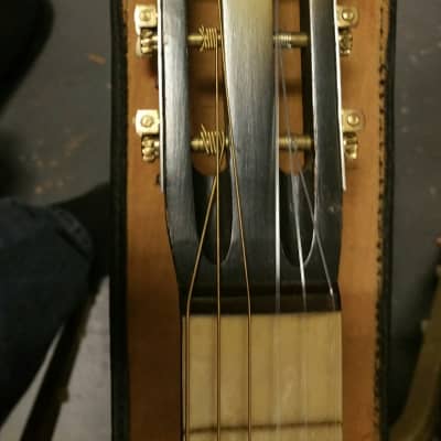 Santacilla EL-Toreador 1930s Oscar Schmidt Newly Reseated Neck .. Hand-painted Guitar With Original Case And Slide image 3